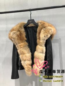 外贸大牌著偧品女装皮衣皮草名牌衣服一手货源工厂直销批发一件代发