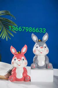 陶瓷酒瓶1斤3斤5斤 生肖小兔子装饰酒具 定制酒瓶厂