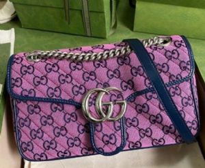 名牌GG Marmont系列肩背包高品质复制复古链条包