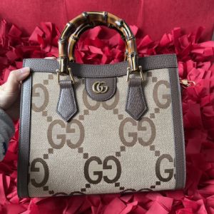 高档包包带肉什么意思,Diana超级双G竹节小号托特包经典手提包