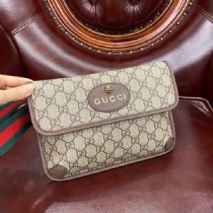 GG Supreme帆布腰包小号邮差包时尚复古风格设计