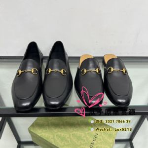 广州国大领龙鞋城档口工厂直销Gucc*i马衔扣穆勒乐福鞋一件代发