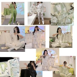 大量现货 斜纹款冰丝三件套-睡衣批发