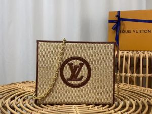 【盥洗 化妆链条包】M81366棕色（编织）