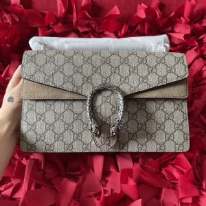 著偧品高端大牌高档包包微商货源,酒神包新款双G印花卡其色单肩包