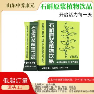 铁皮石斛原浆植物饮料oem代加工厂家瓶装线口服液贴牌