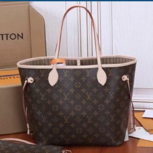 Neverfull中号手袋代购级lv购物袋，对版专柜精准制作