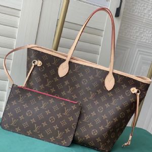 经典lv老花Neverfull中号手袋，购物逛街必备包袋