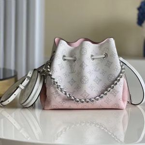 名品Bella手袋，lv水桶包幻影镂花穿孔小牛皮材质