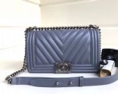 ChanelCF手袋口盖包，原厂进口细颗粒球纹牛皮革